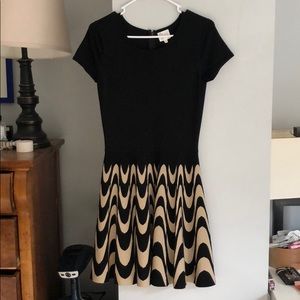Parker Black and Tan dress